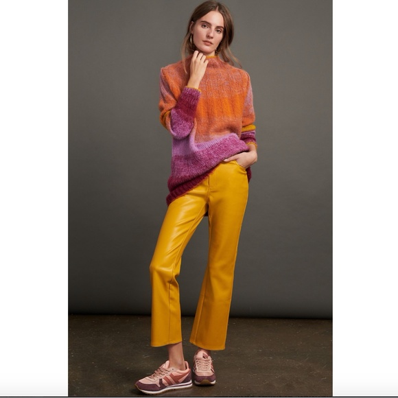 NWT Anthropologie Perri Ombre Tunic Sweater Pink Medium - Picture 2 of 5